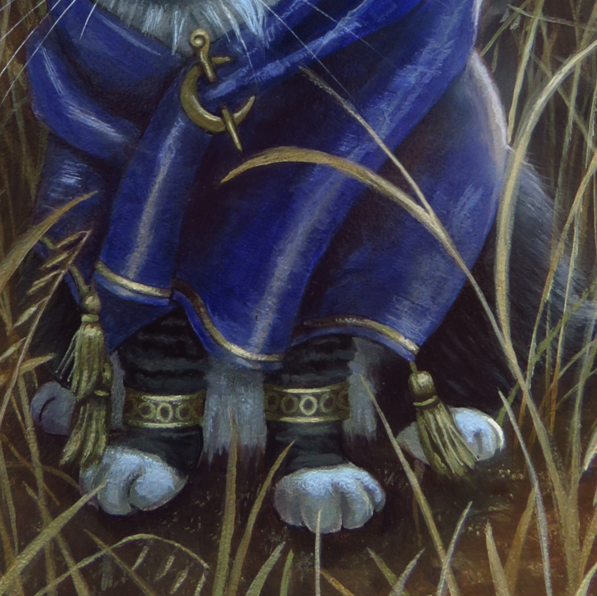 "My Golden Realm"—8"x11" acrylic painting on panel