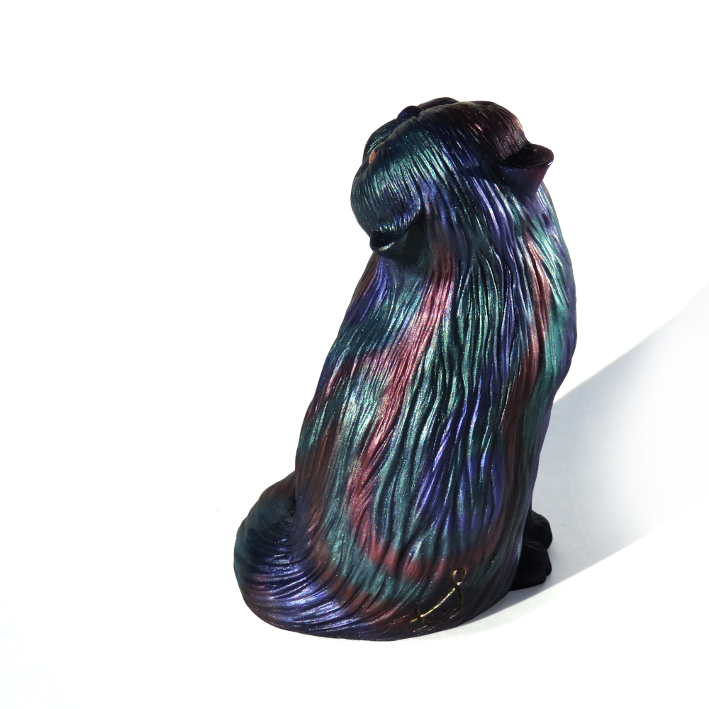 Oilslick Resin Persian Figurine
