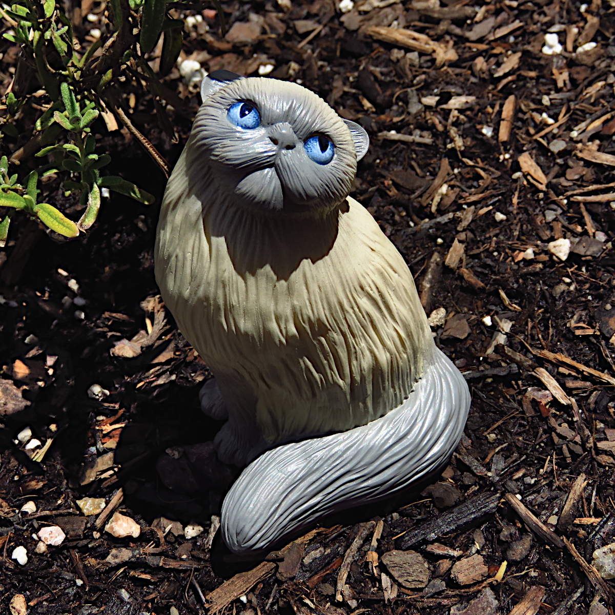 "Humble Himalayan"—handmade Persian cat figurine