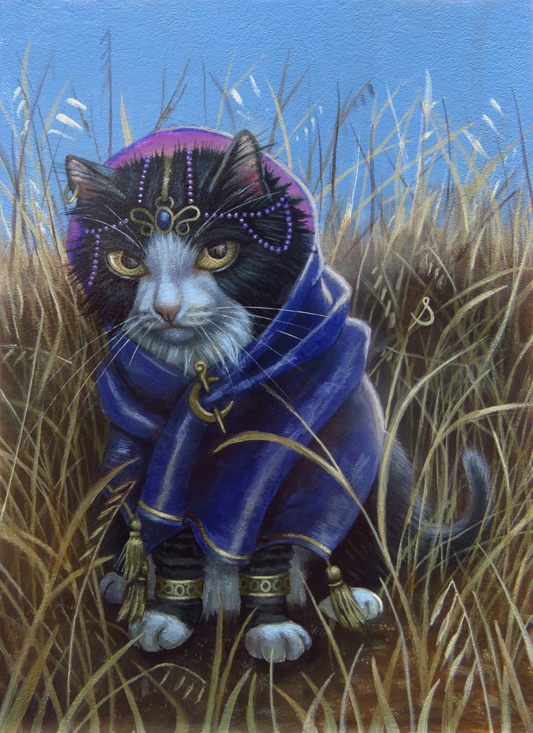"My Golden Realm"—8"x11" acrylic painting on panel