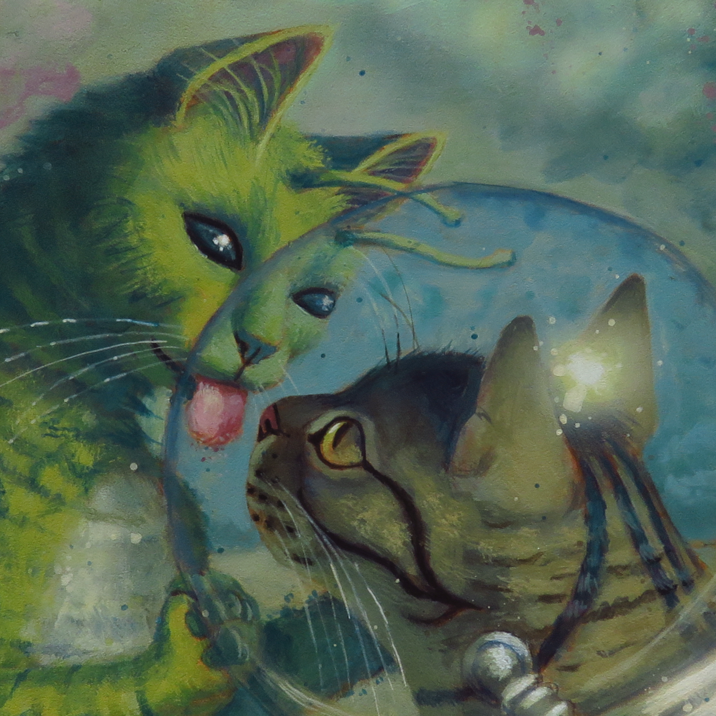 "I Like You"—11"x14" acrylic painting on panel