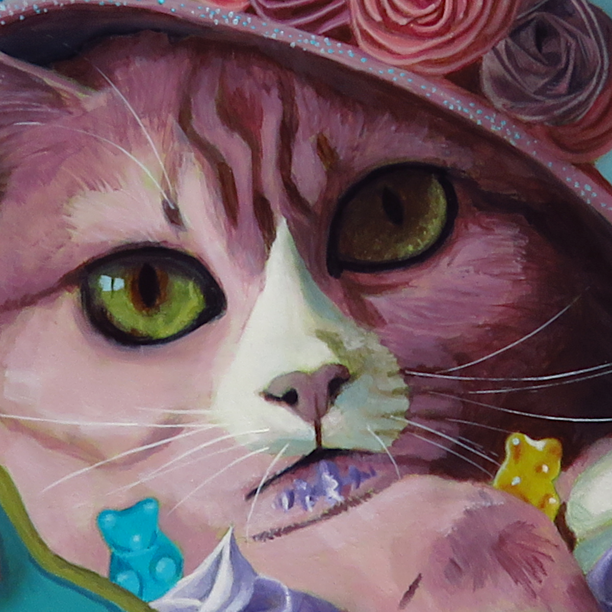 "Sugar Witch"—11"x14" acrylic painting on MDF panel