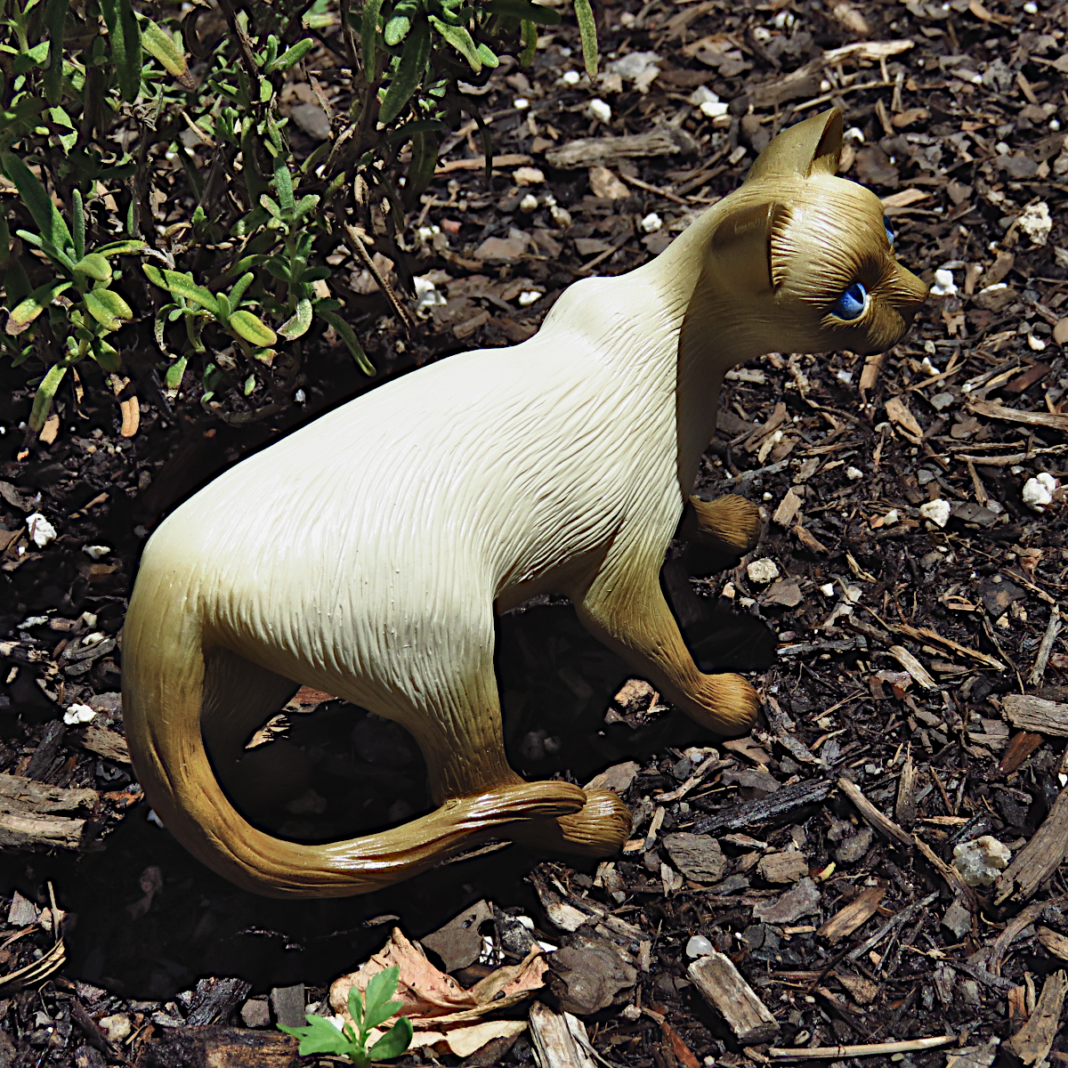 "Simple Siamese"—a handmade resin cat figurine