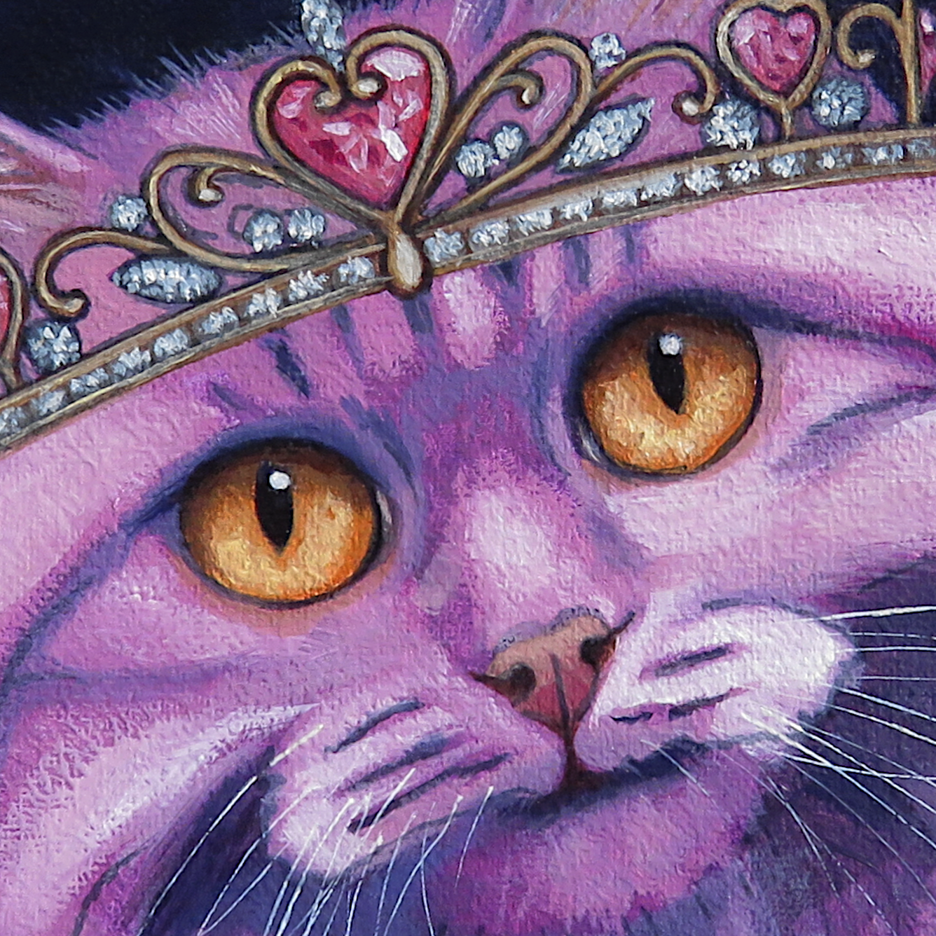 "Heart Ascendant"—8"x10" cat oil painting on wrapped canvas