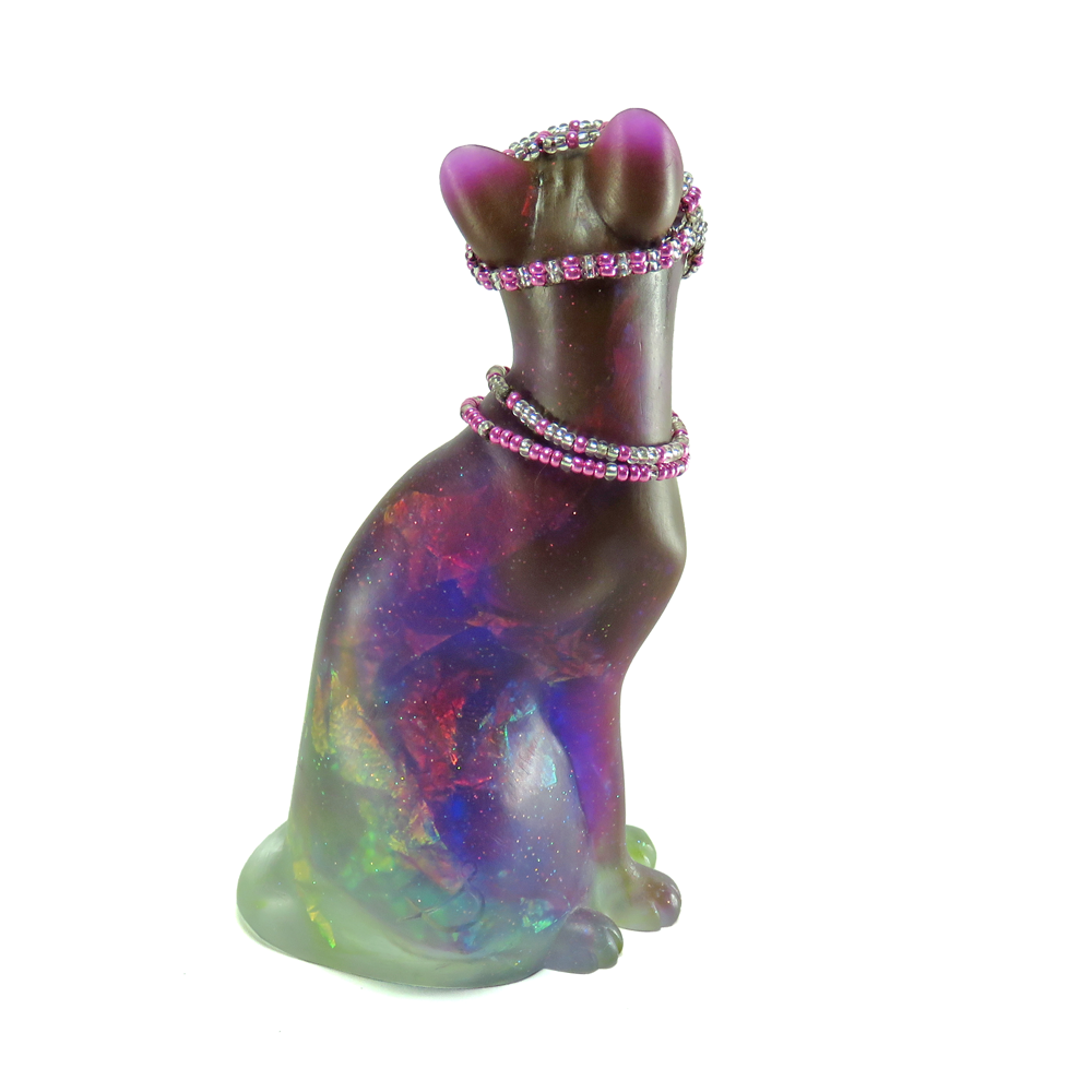 "Nova"—an OOAK handmade resin cat figurine