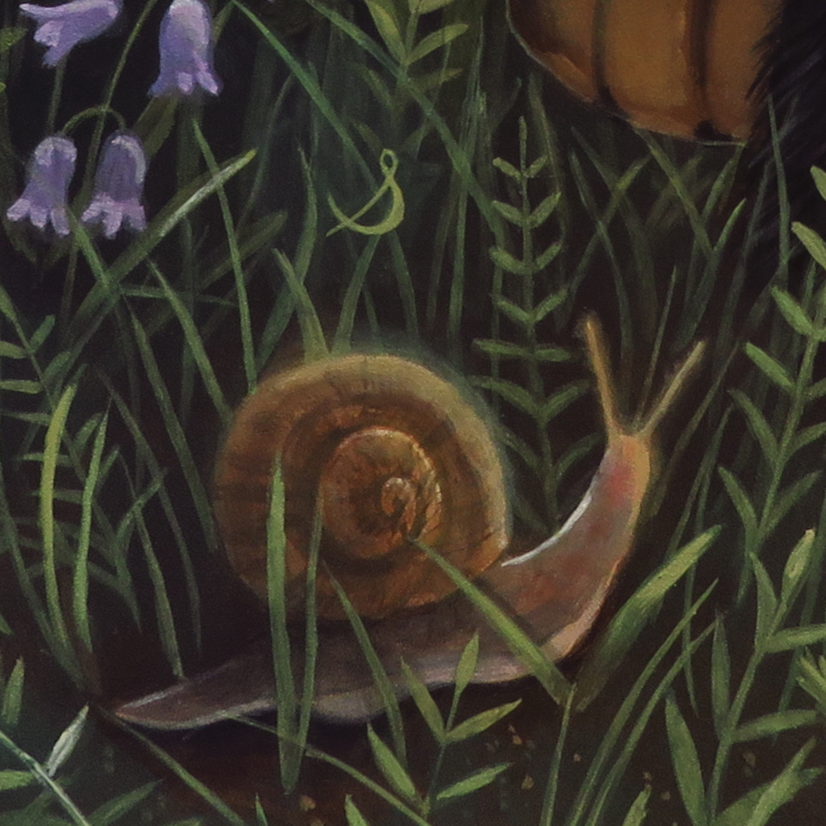 "Mothcat"—11"x14" acrylic painting on panel