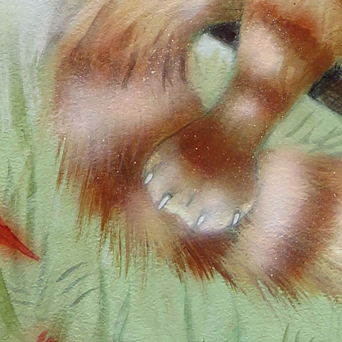"Whee!"—11"x14" Acrylic Cat Painting on MDF Panel