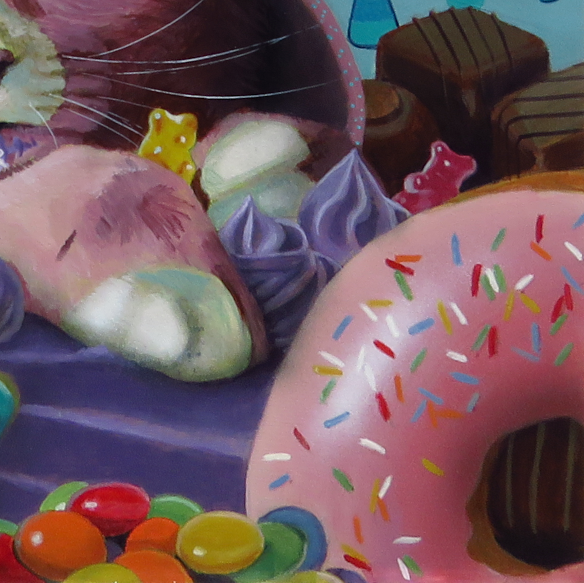 "Sugar Witch"—11"x14" acrylic painting on MDF panel