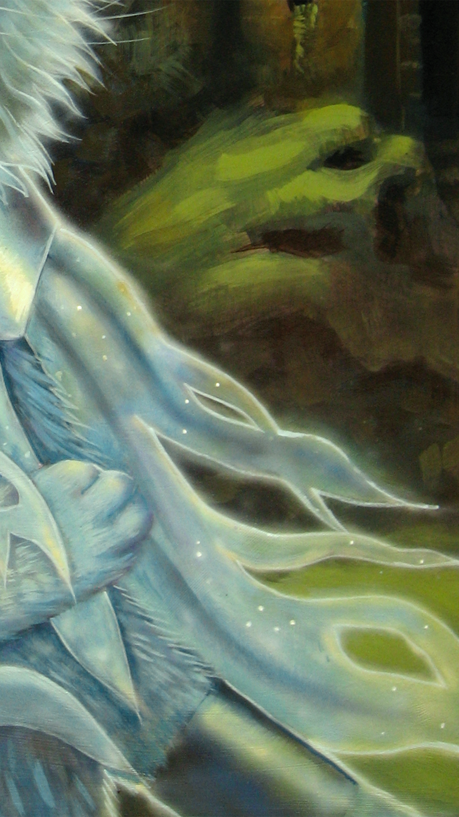 "The Ghost Princess" Original 11"x14" Acrylic Cat Painting