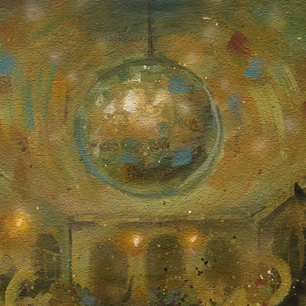 "The Debut"—20"x16" acrylic cat painting on wrapped canvas