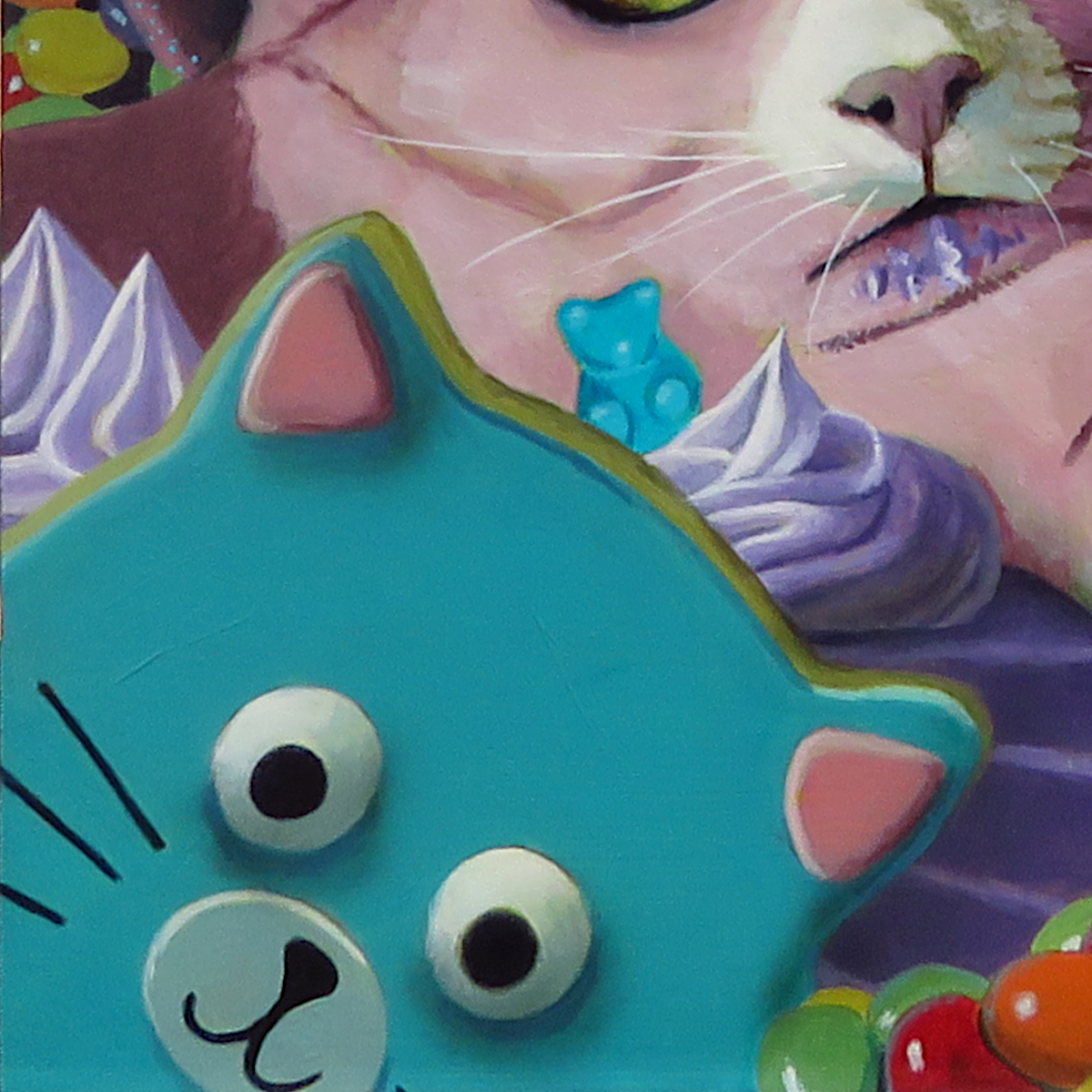 "Sugar Witch"—11"x14" acrylic painting on MDF panel