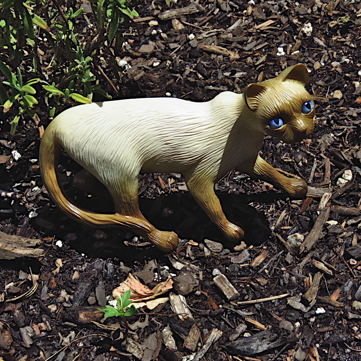 "Simple Siamese"—a handmade resin cat figurine
