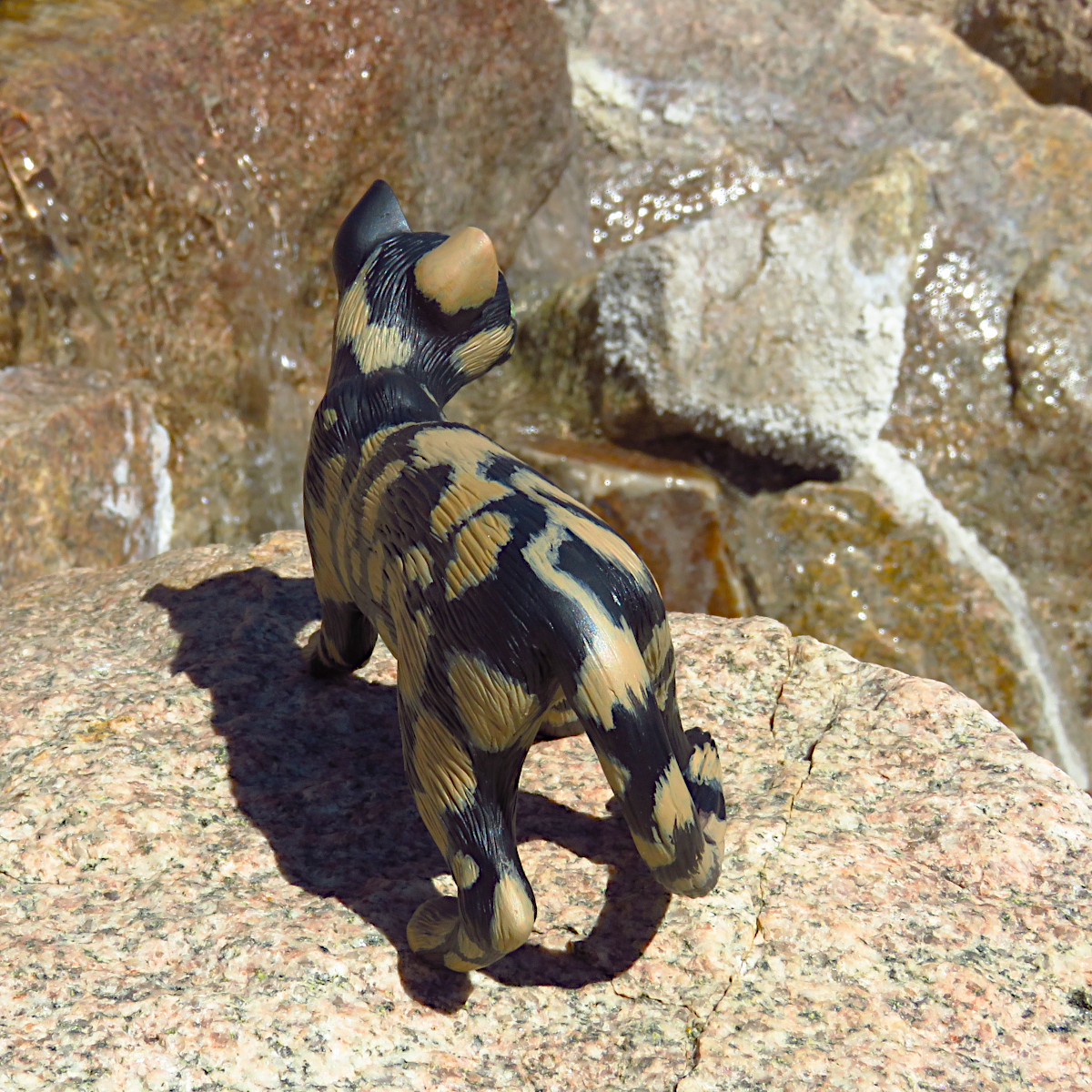 "Tortitude"—a handmade resin cat figurine