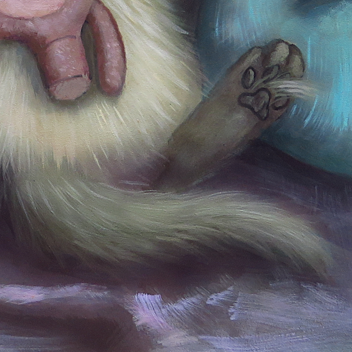 "Don't Touch My Baby"—11"x14" acrylic painting on panel