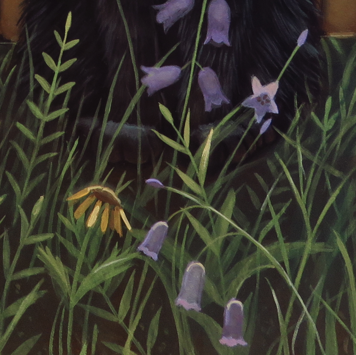 "Mothcat"—11"x14" acrylic painting on panel