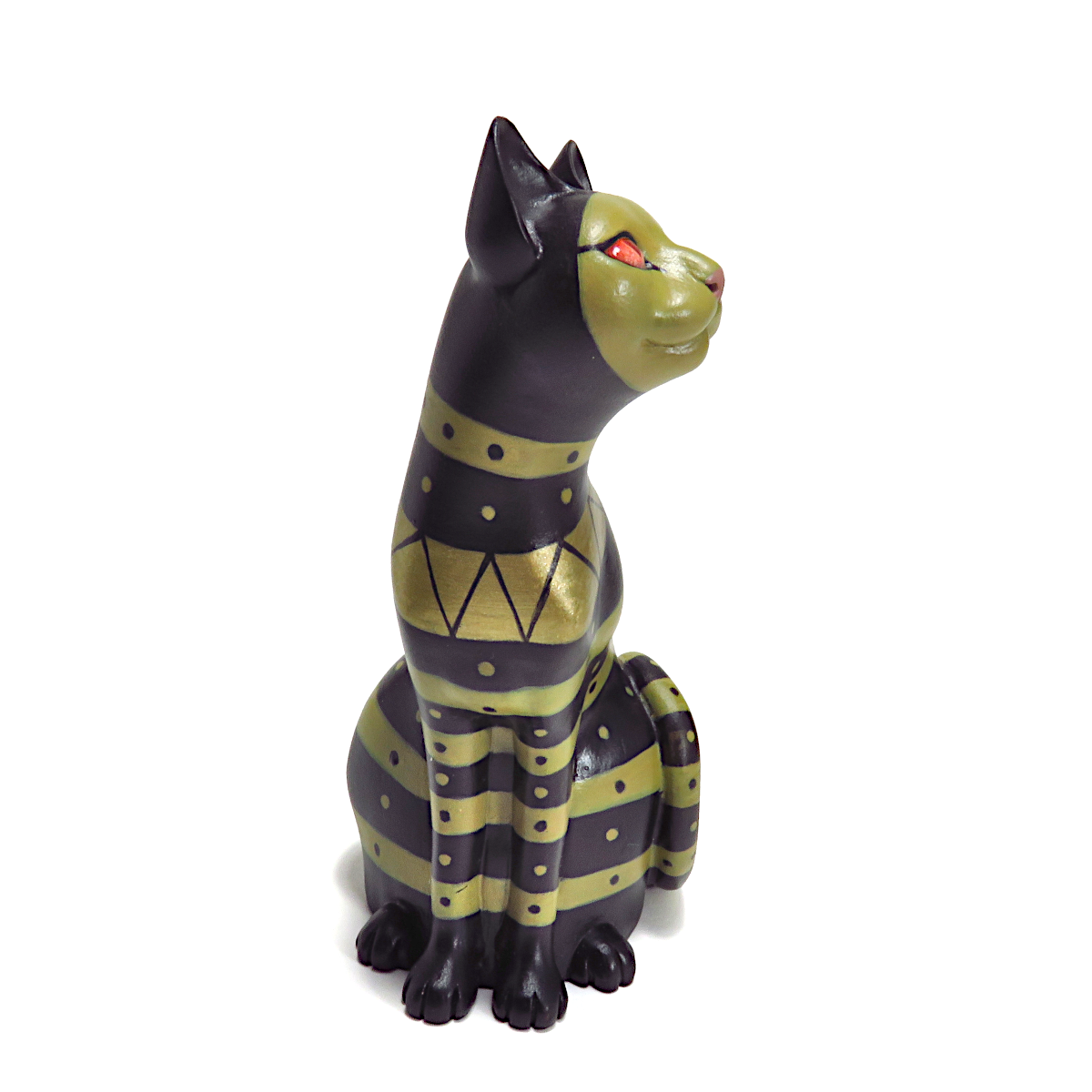 "La Avispa"—a handmade miniaure alebrije cat figurine