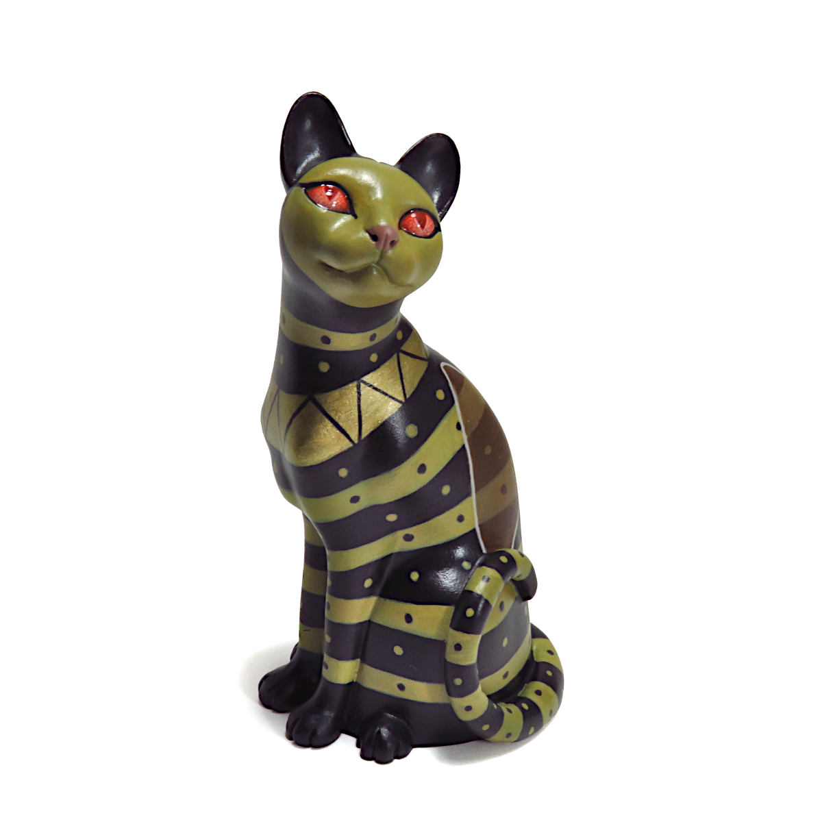 "La Avispa"—a handmade miniaure alebrije cat figurine