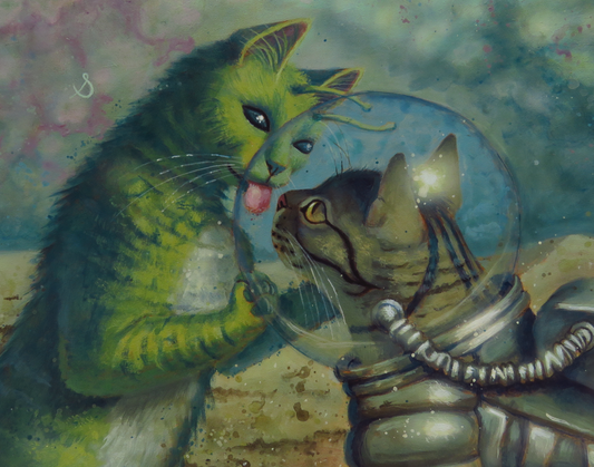 "I Like You"—11"x14" acrylic painting on panel